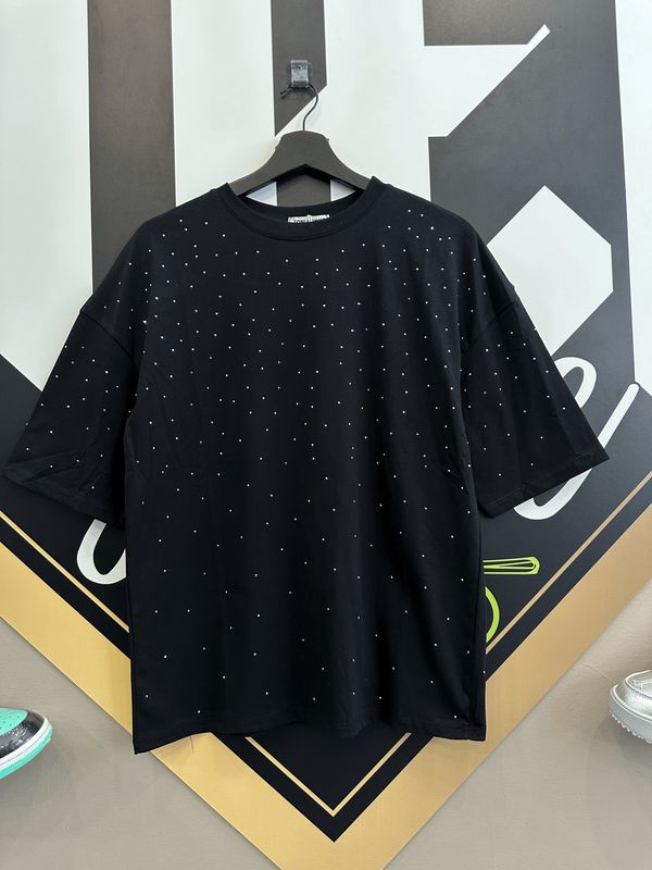 T-shirt oversize brillantini BAMBINO nera