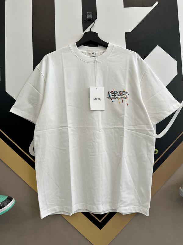 T-shirt PREMIUM &#39;SNTWM&#39; oversize Ricamata Bianca