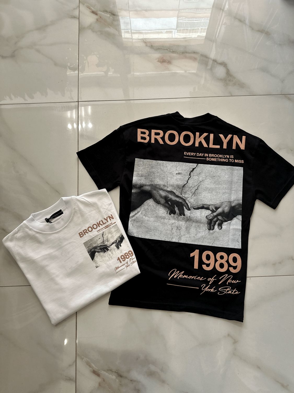 T-shirt oversize collo alto BAMBINO &#39;Brooklyn&#39;
