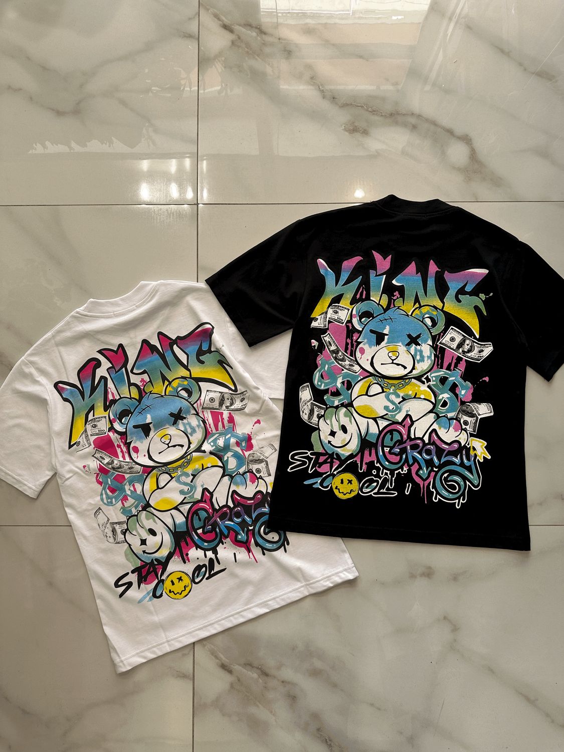 T-shirt oversize collo alto BAMBINO &#39;King&#39;