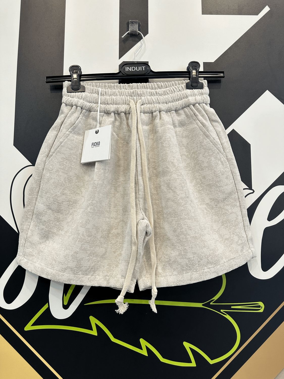 Pantaloncini ricamati sartoriali Premium BAMBINO Burro
