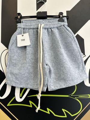 Pantaloncini ricamati sartoriali Premium BAMBINO Celeste