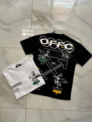 T-shirt oversize collo alto BAMBINO &#39;OFFC&#39;