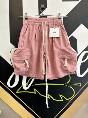 Pantaloncini a costine oversize con tasconi BAMBINO Rosa Antico