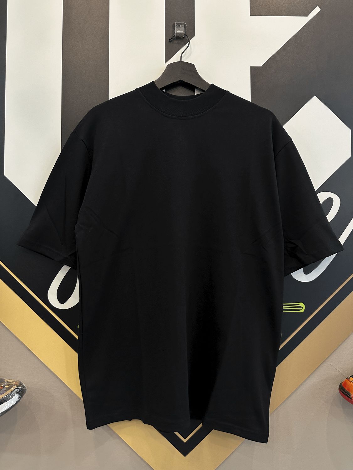 T-shirt premium Nera Collo Alto