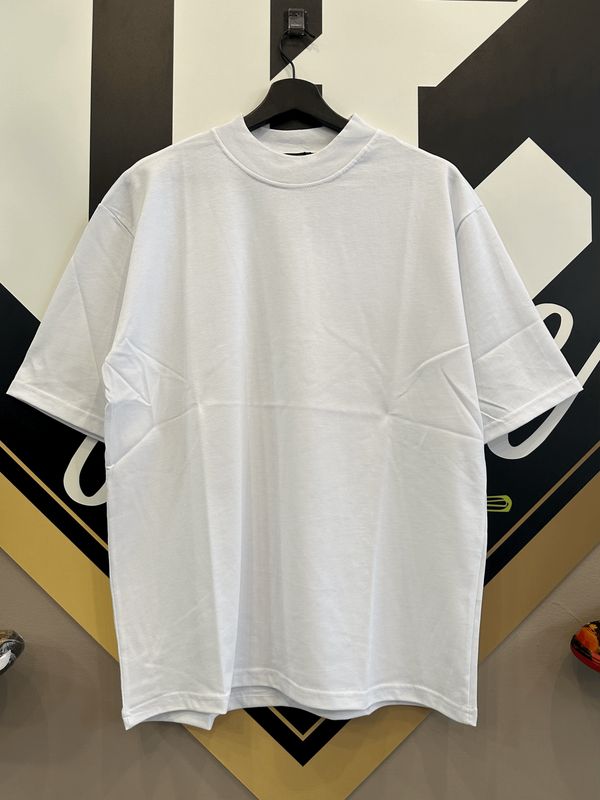 T-shirt premium Bianco Collo Alto