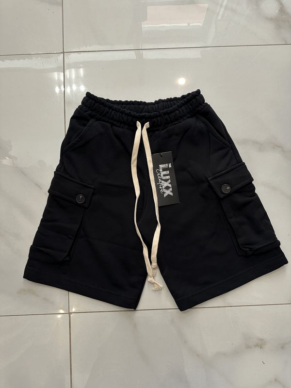 Pantaloncini di cotone con tasconi Nero BAMBINO