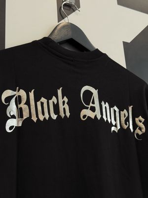 T-shirt oversize collo alto BAMBINO &quot;Black Angel&quot; CROMATA