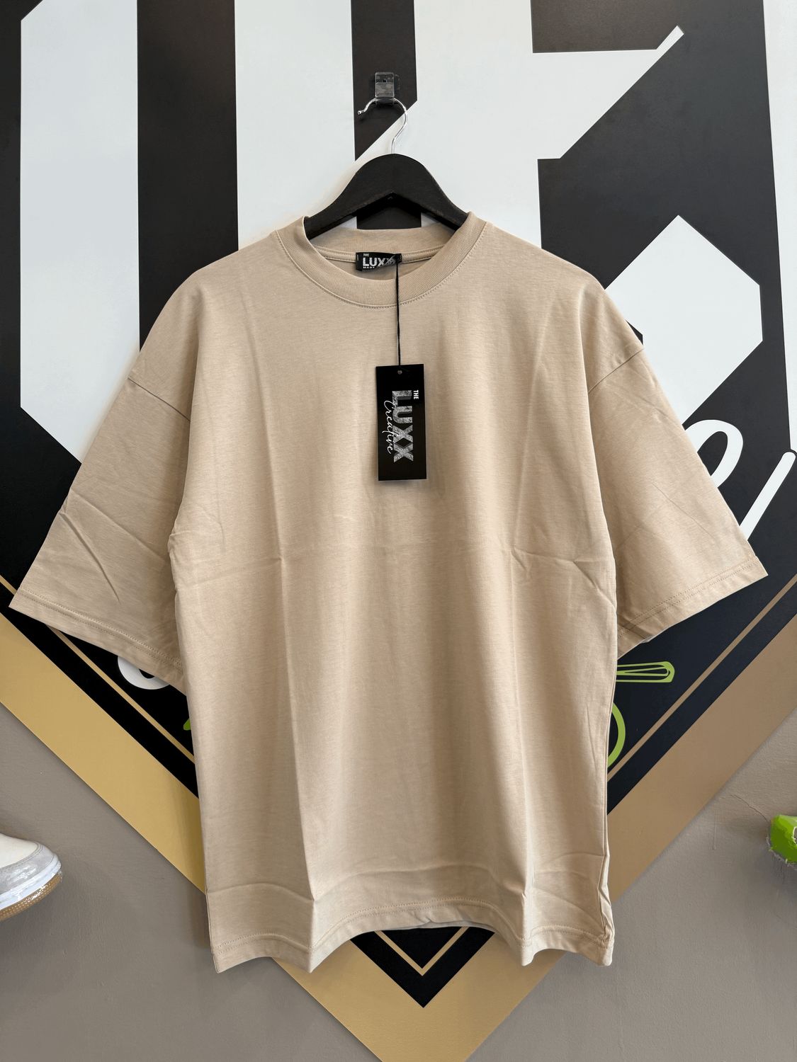 T-shirt Super oversize Beige Premium