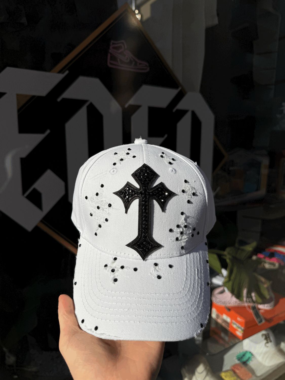 Cappello bianco Custom