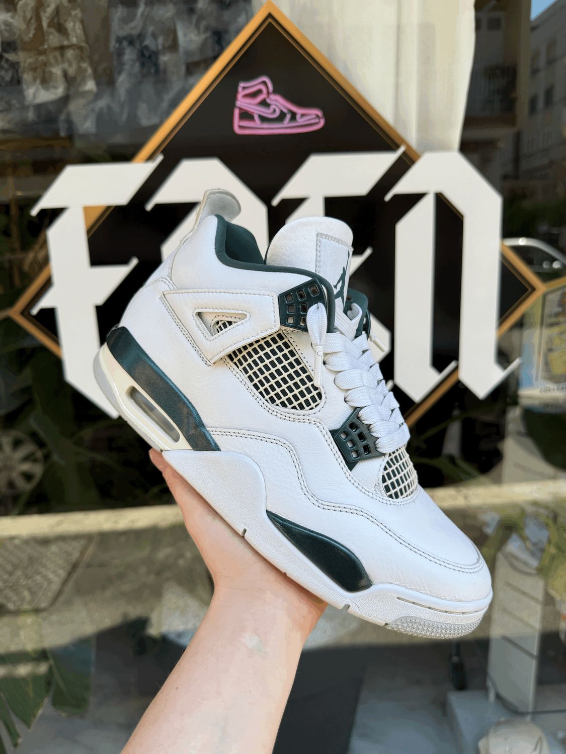 Jordan 4 Retro Oxidized Green