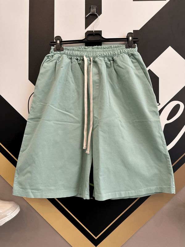 Pantaloncini cargo over premium quality in cotone Verde acqua