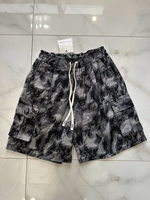 Pantaloncini Sartoriali maculati fantasia nero