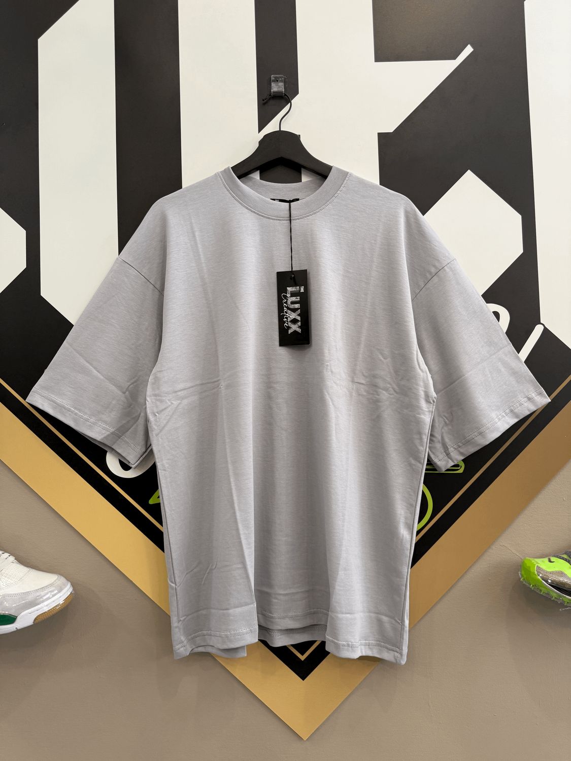 T-shirt Super oversize Grigio Ghiaccio Premium