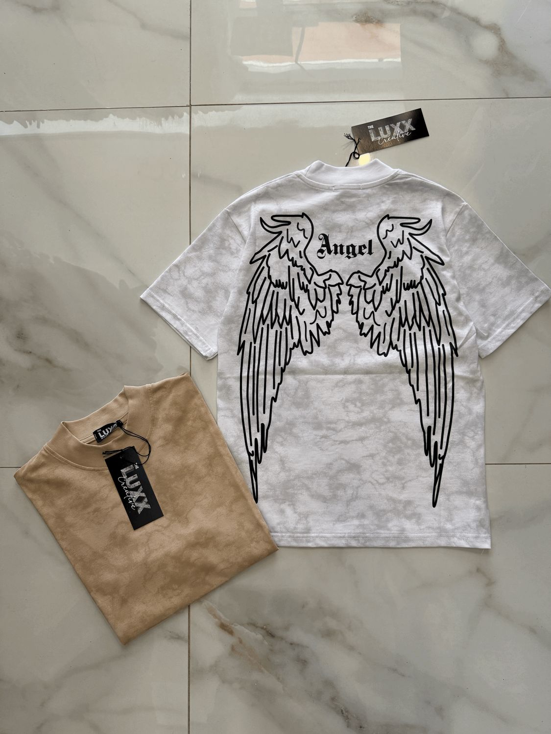 T-shirt oversize collo alto BAMBINO Slavata Angel