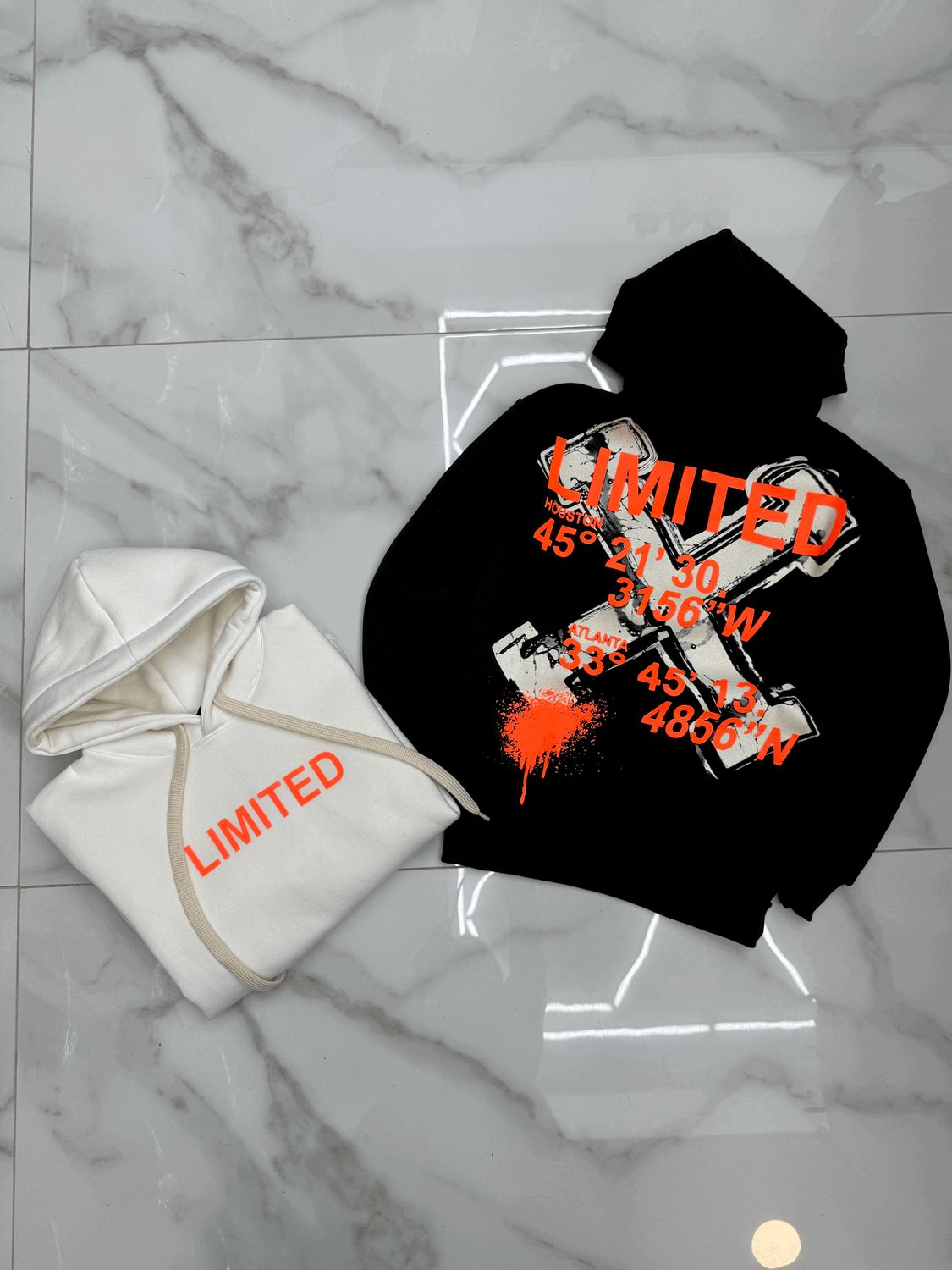 Felpa BAMBINO con cappuccio e stampa fronte retro &quot;LIMITED&quot;