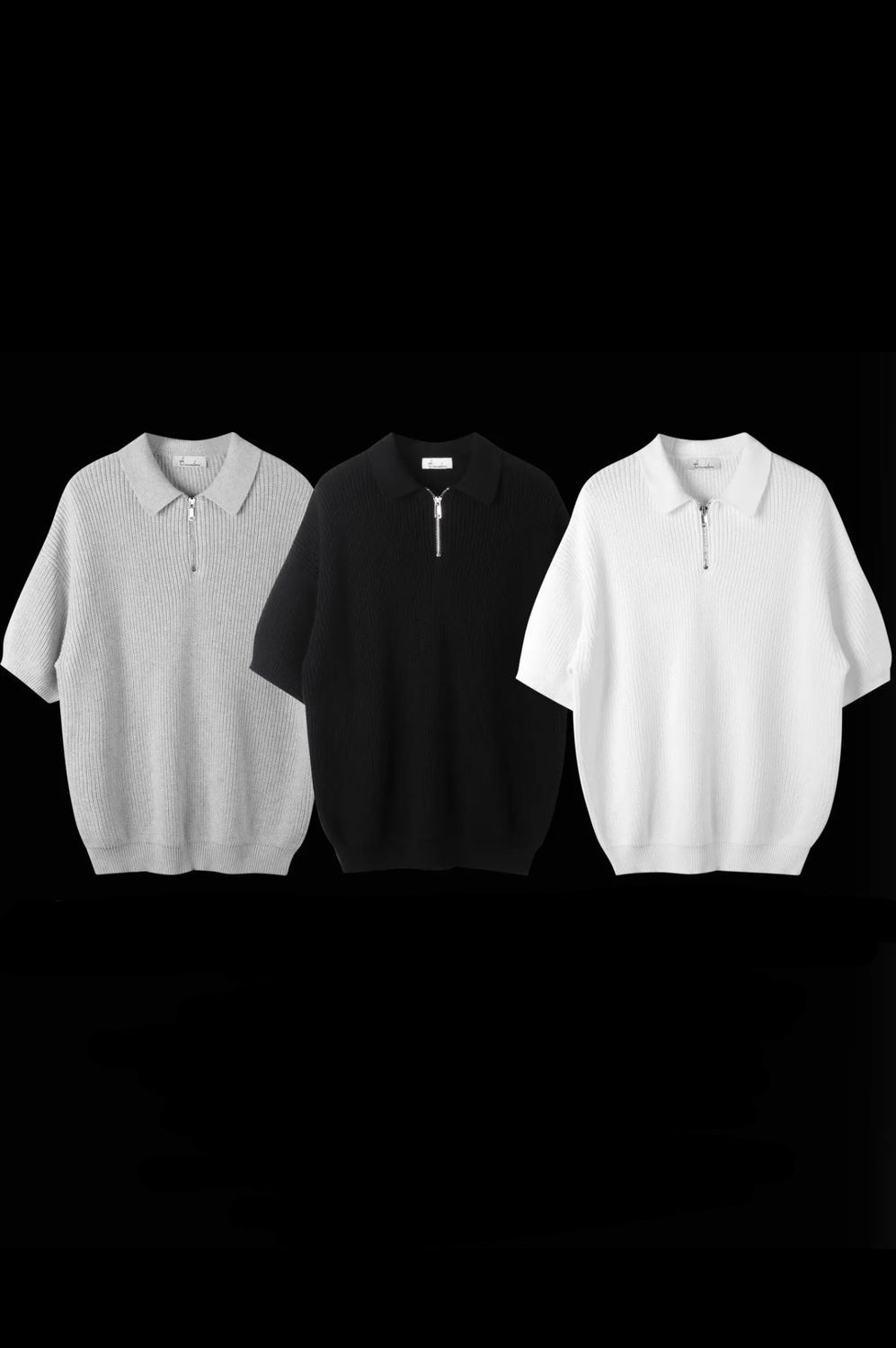 Maglioncino Polo Super Oversize Premium con zip 3 COLORI