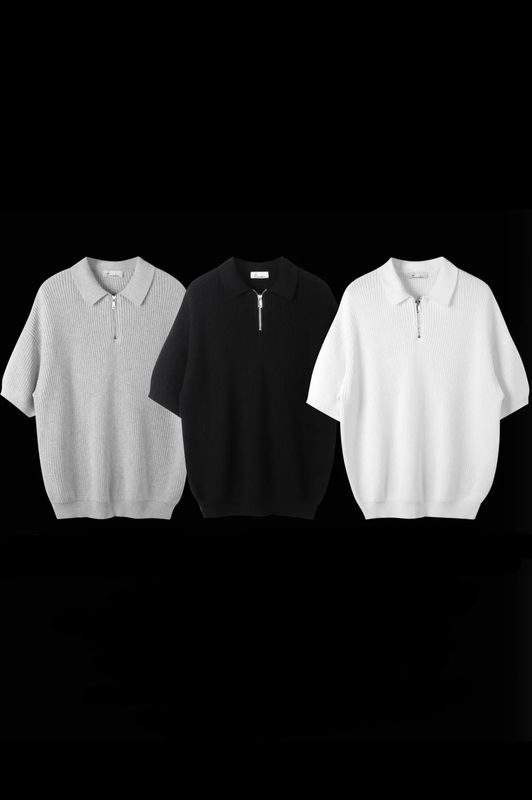 Maglioncino Polo Super Oversize Premium con zip 3 COLORI