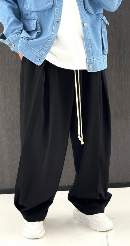 Pantalone elegante BALLOON FIT Nero Pantalone elegante BALLOON FIT Nero