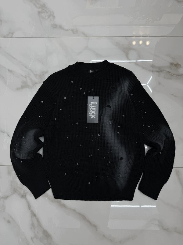 Maglione slavato con strappi Limited edition BAMBINO 2 Colori