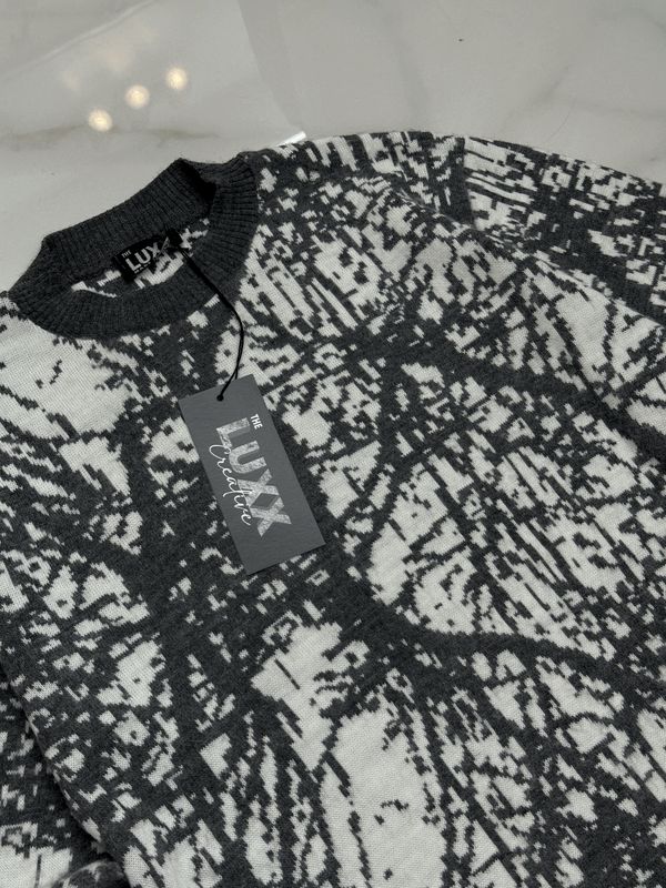 Maglione fantasia Limited edition BAMBINO 2 Colori grigio