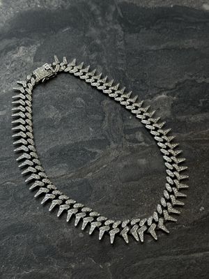 Collana big Chain Spikes argento