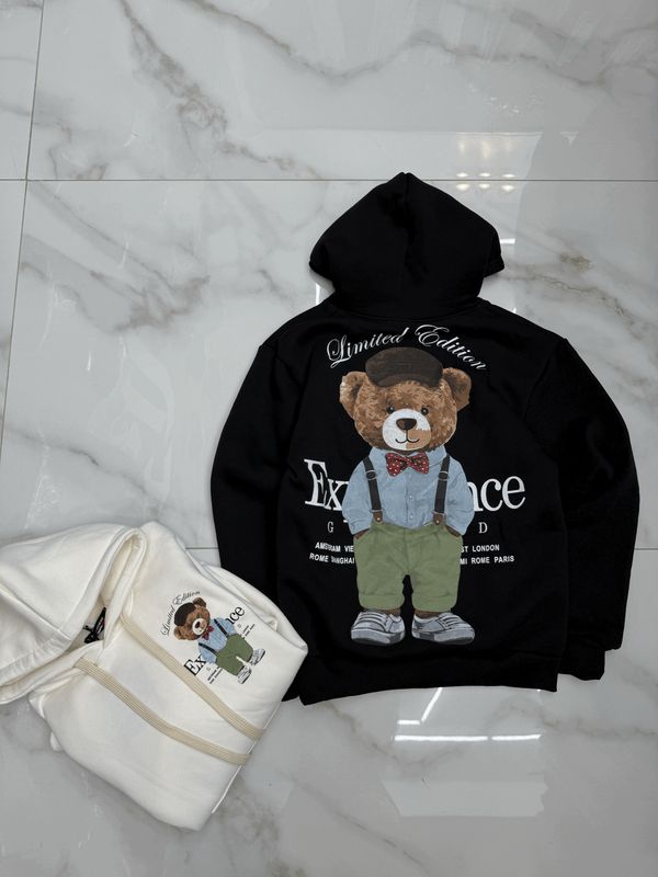 Felpa BAMBINO con cappuccio e stampa fronte retro &quot;Limited edition Excellent&quot;
