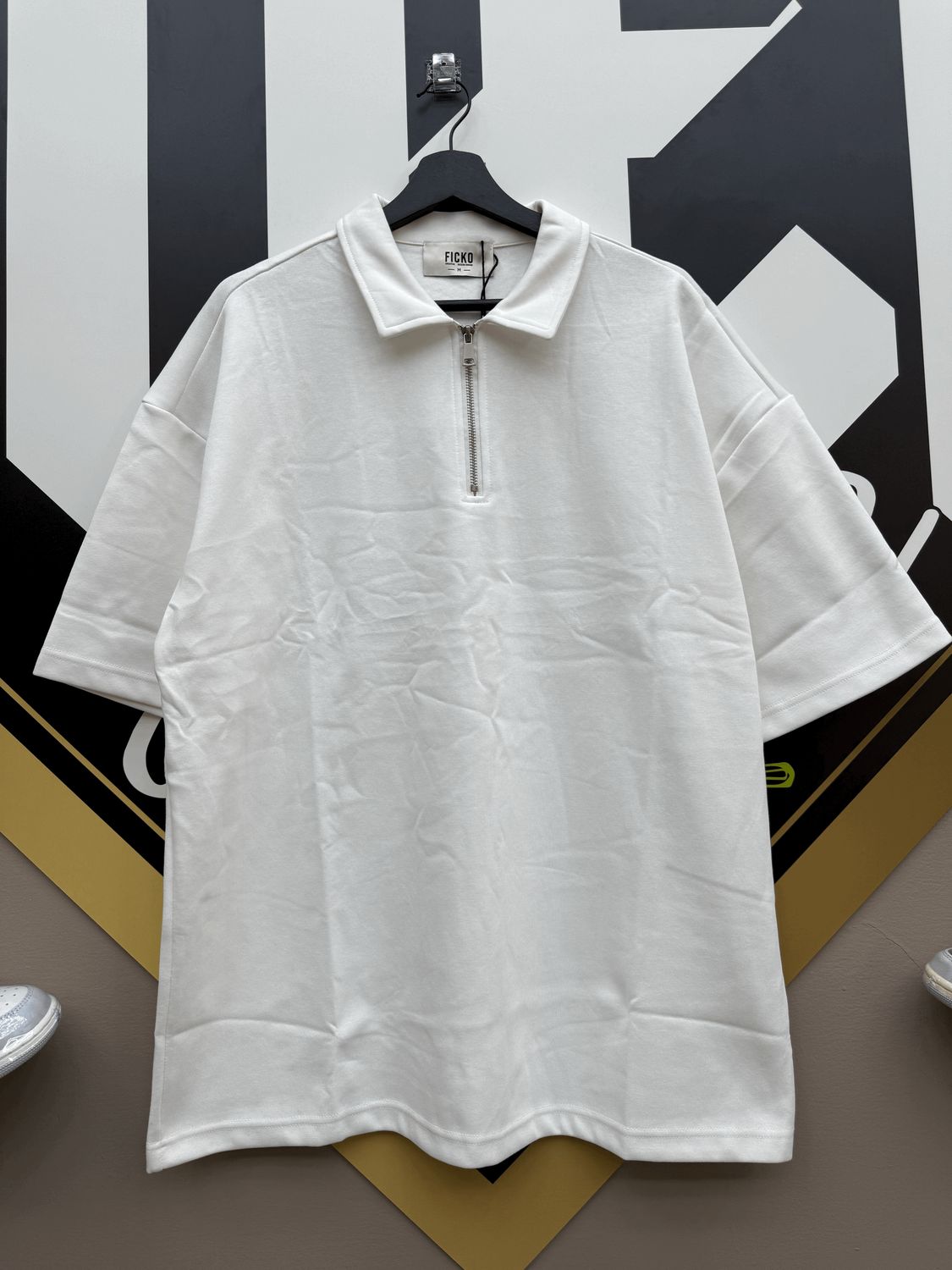 T shirt Polo con zip Oversize invernale