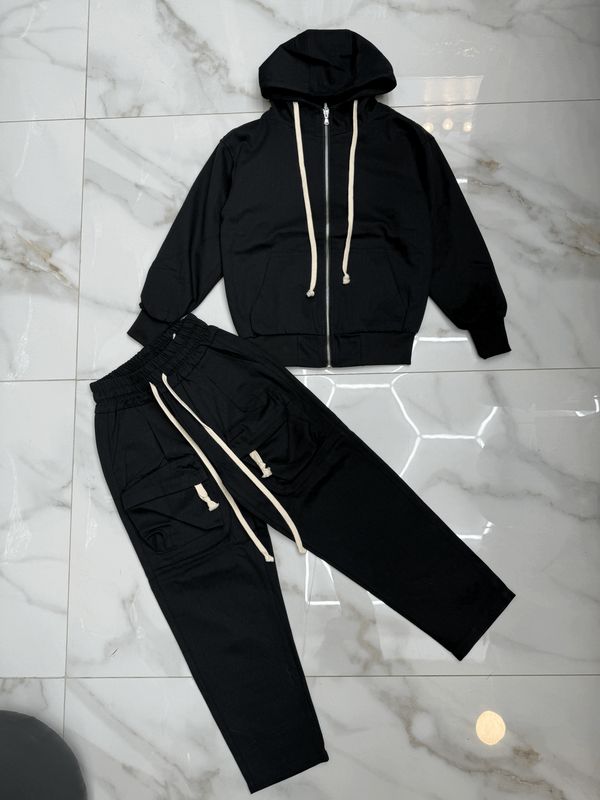 Completo VIP Sartoriale Cargo Zip BAMBINO Nero