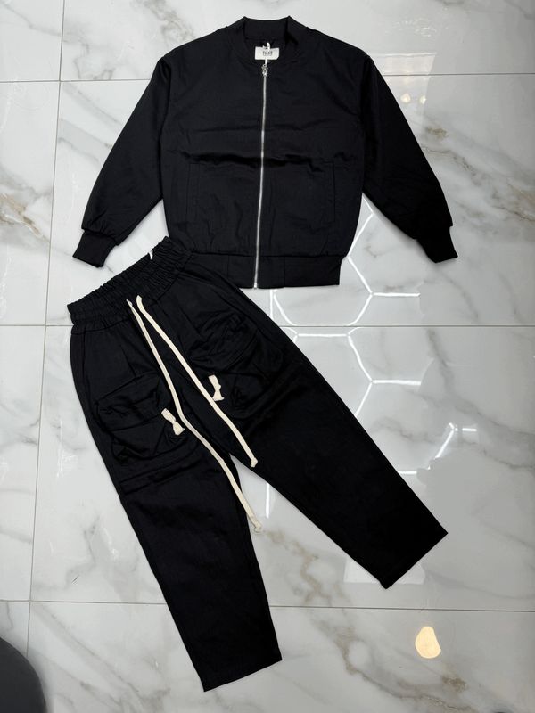 Completo VIP Sartoriale Cargo Zip BAMBINO Nero