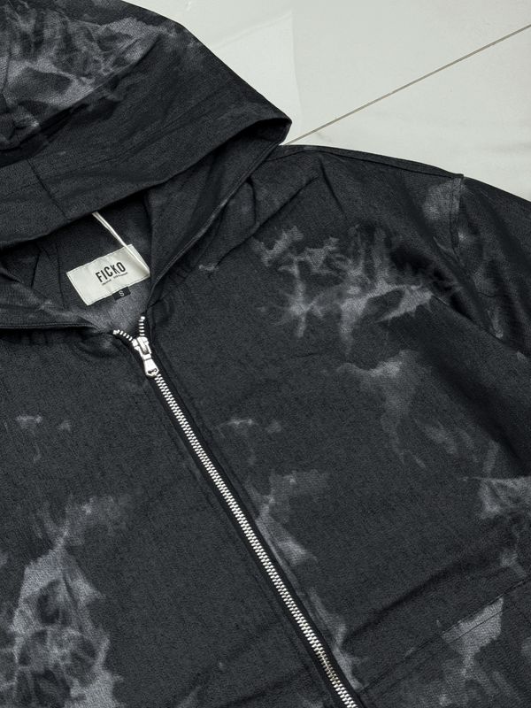 Felpa Sartoriale VIP con zip e cappuccio nero