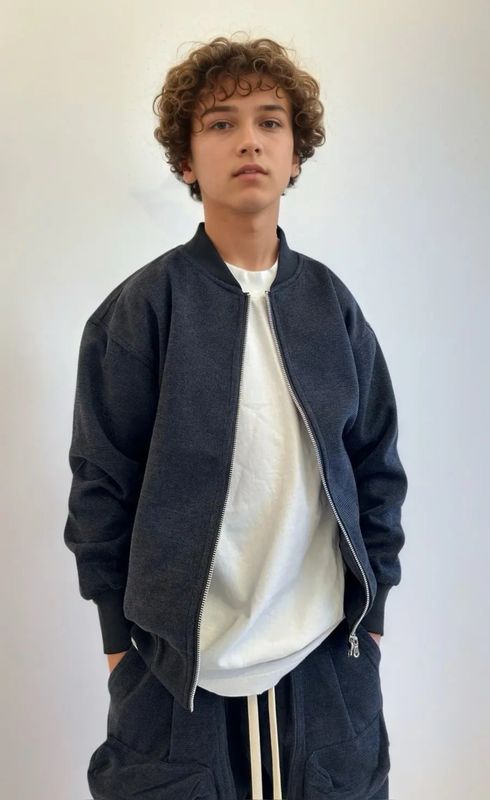 Completo VIP Sartoriale Cargo Zip BAMBINO nero