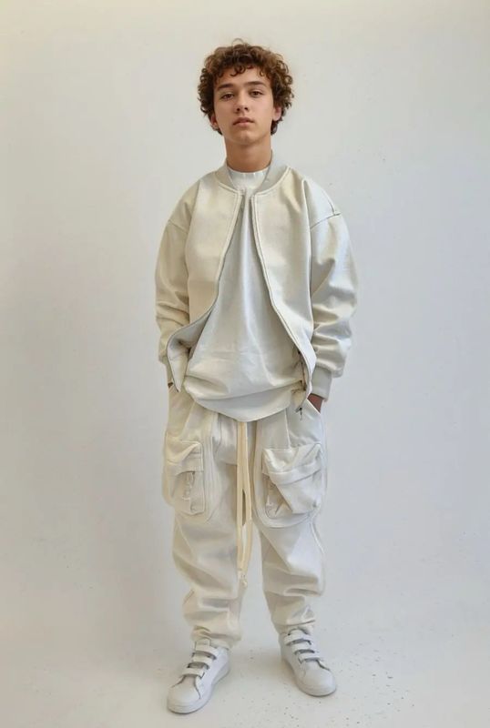 Completo VIP Sartoriale Cargo Zip BAMBINO beige