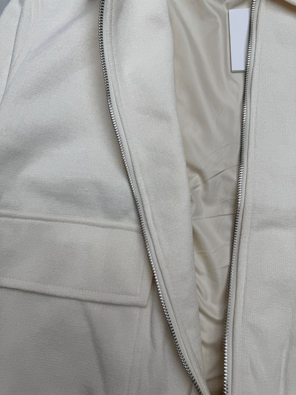 Felpa bomber VIP Sartoriale ricamata Crop UOMO beige