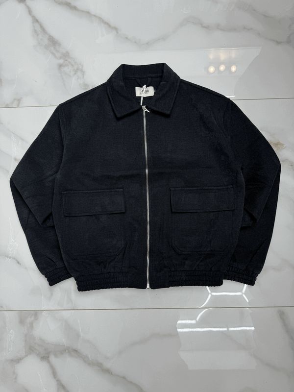 Felpa bomber VIP Sartoriale ricamata Crop UOMO nero Felpa bomber VIP Sartoriale ricamata Crop UOMO nero