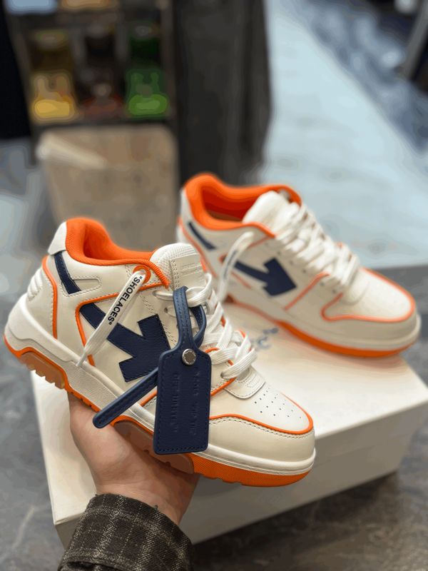 Off-White Out of Office OOO sneakers bianche/arancioni Off-White Out of Office OOO sneakers bianche/arancioni