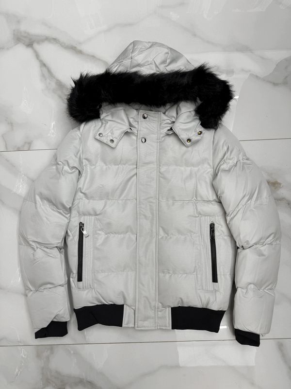 Giacchetto pelliccia puffer grigio ghiaccio