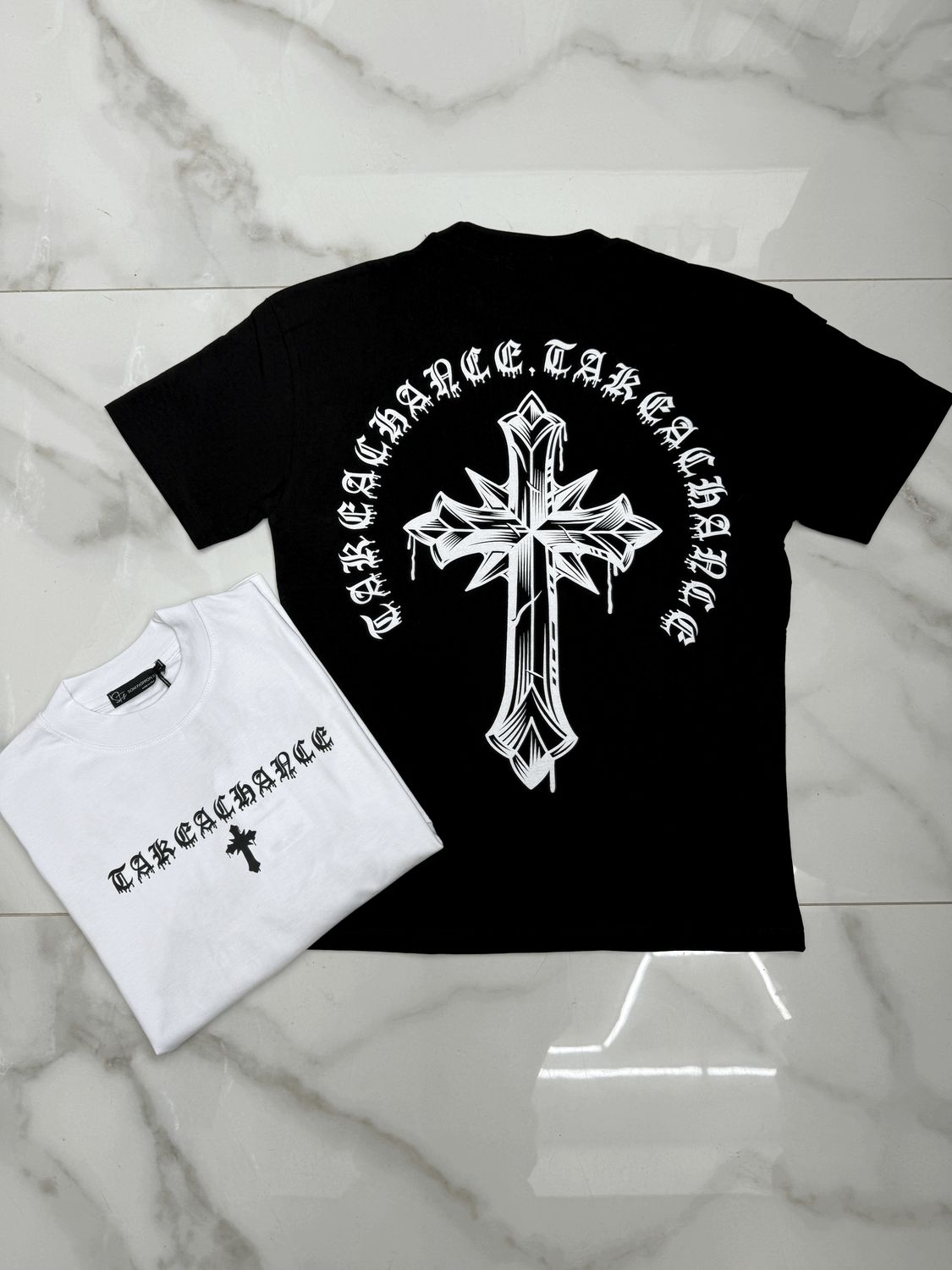 T-shirt oversize collo alto BAMBINO 'cross' T-shirt oversize collo alto BAMBINO 'cross'