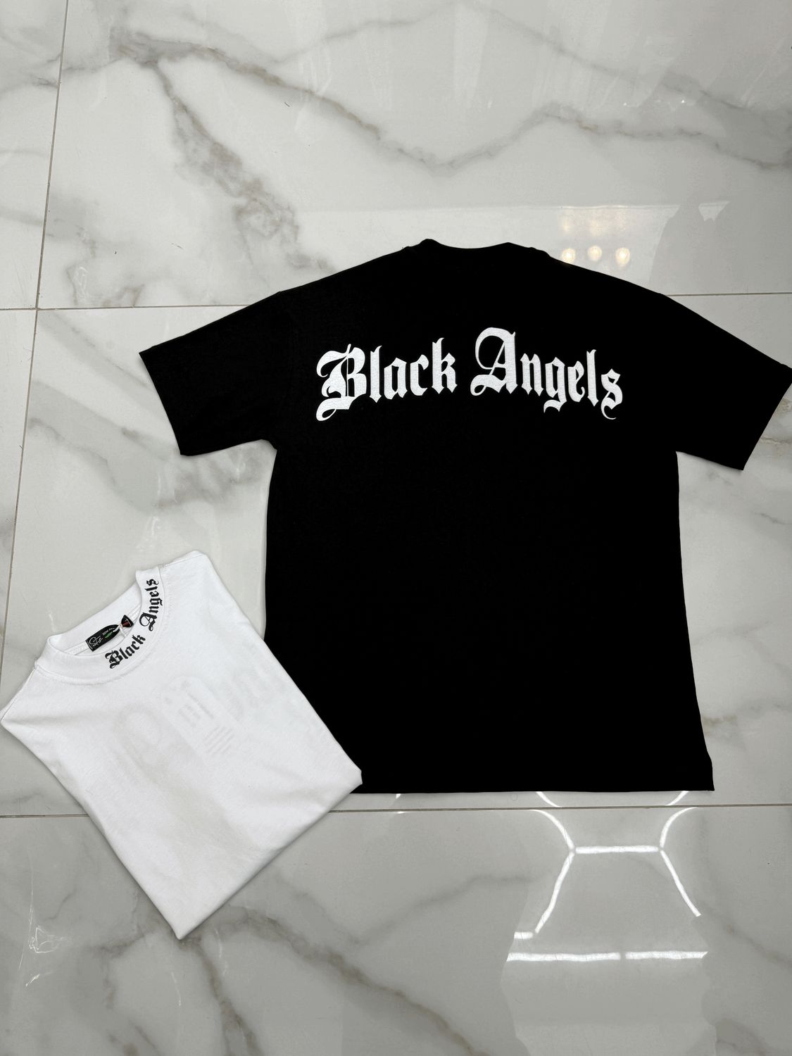 T-shirt oversize collo alto BAMBINO 'black Angels' T-shirt oversize collo alto BAMBINO 'black Angels'