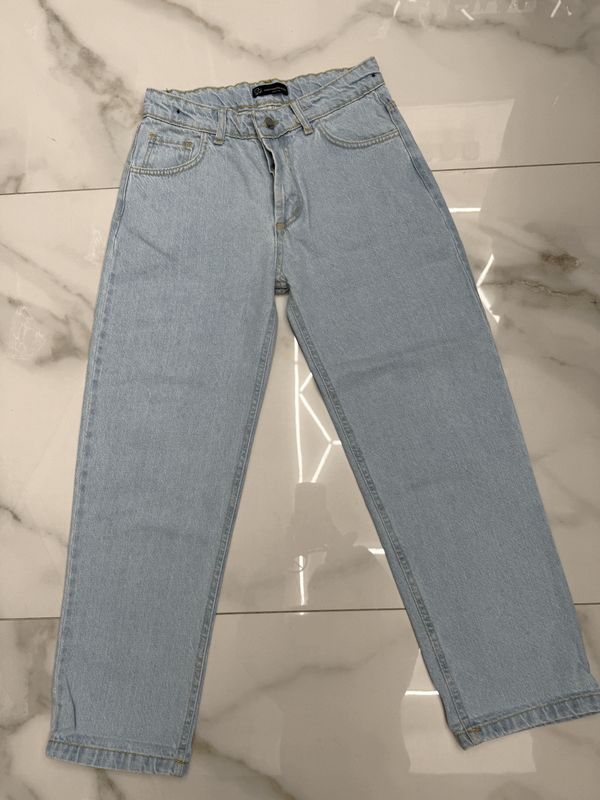 jeans baggy Premium BAMBINO celeste