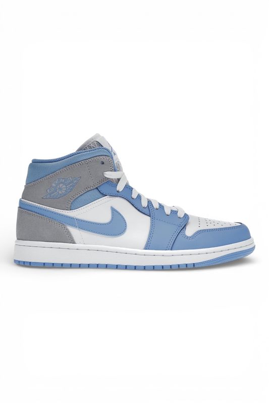 Jordan 1 Mid University Blue Grey