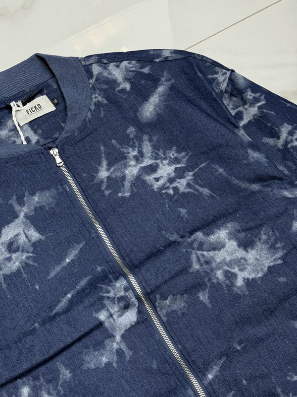 bomber girocollo Sartoriale VIP blu jeans