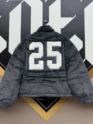 Giacchetto puffer " 25 " grigio Double Face