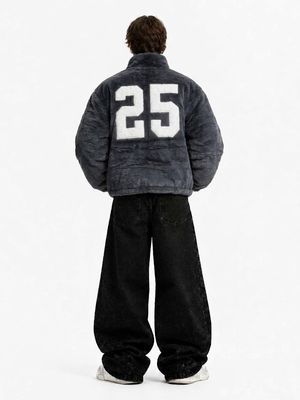 Giacchetto puffer " 25 " grigio Double Face