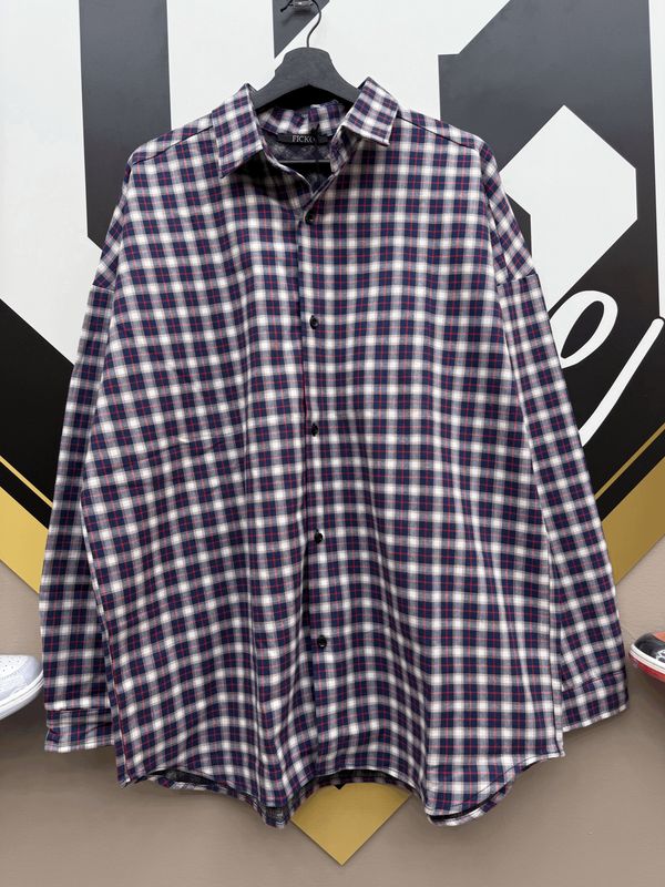 Camicia a quadri Premium flanella Oversize bicolor
