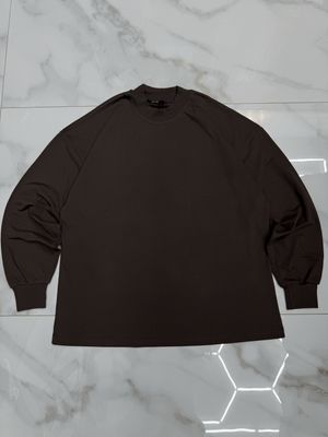 T shirt Longsleeve manica lunga 100% Cotone Premium oversize  5 COLORI
