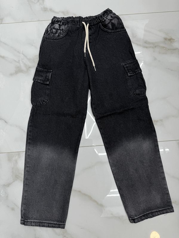 jeans Premium 'stone' BAMBINO cargo con tasconi