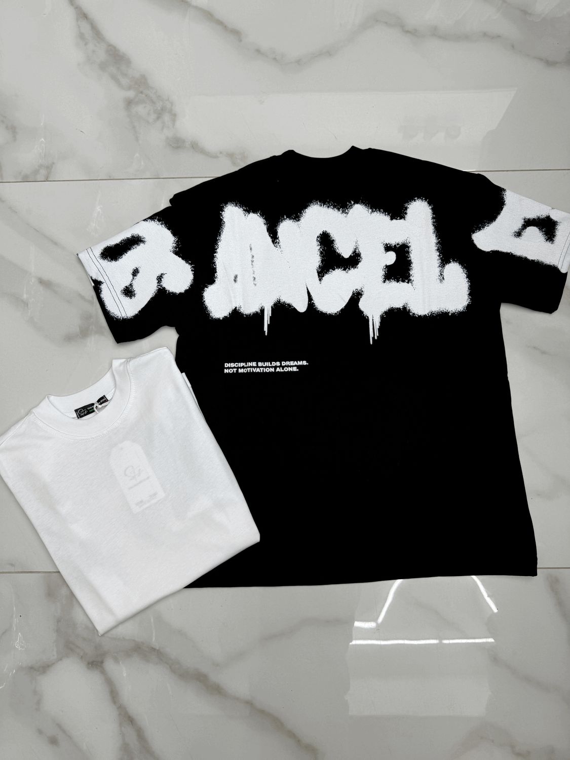 T-shirt oversize collo alto BAMBINO 'Los Angeles' T-shirt oversize collo alto BAMBINO 'Los Angeles'