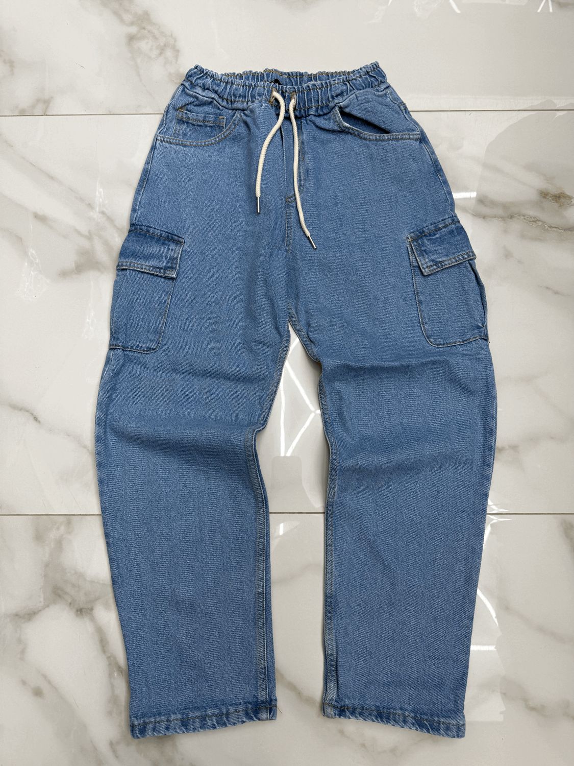 jeans Baggy Premium BAMBINO con tasconi blu
