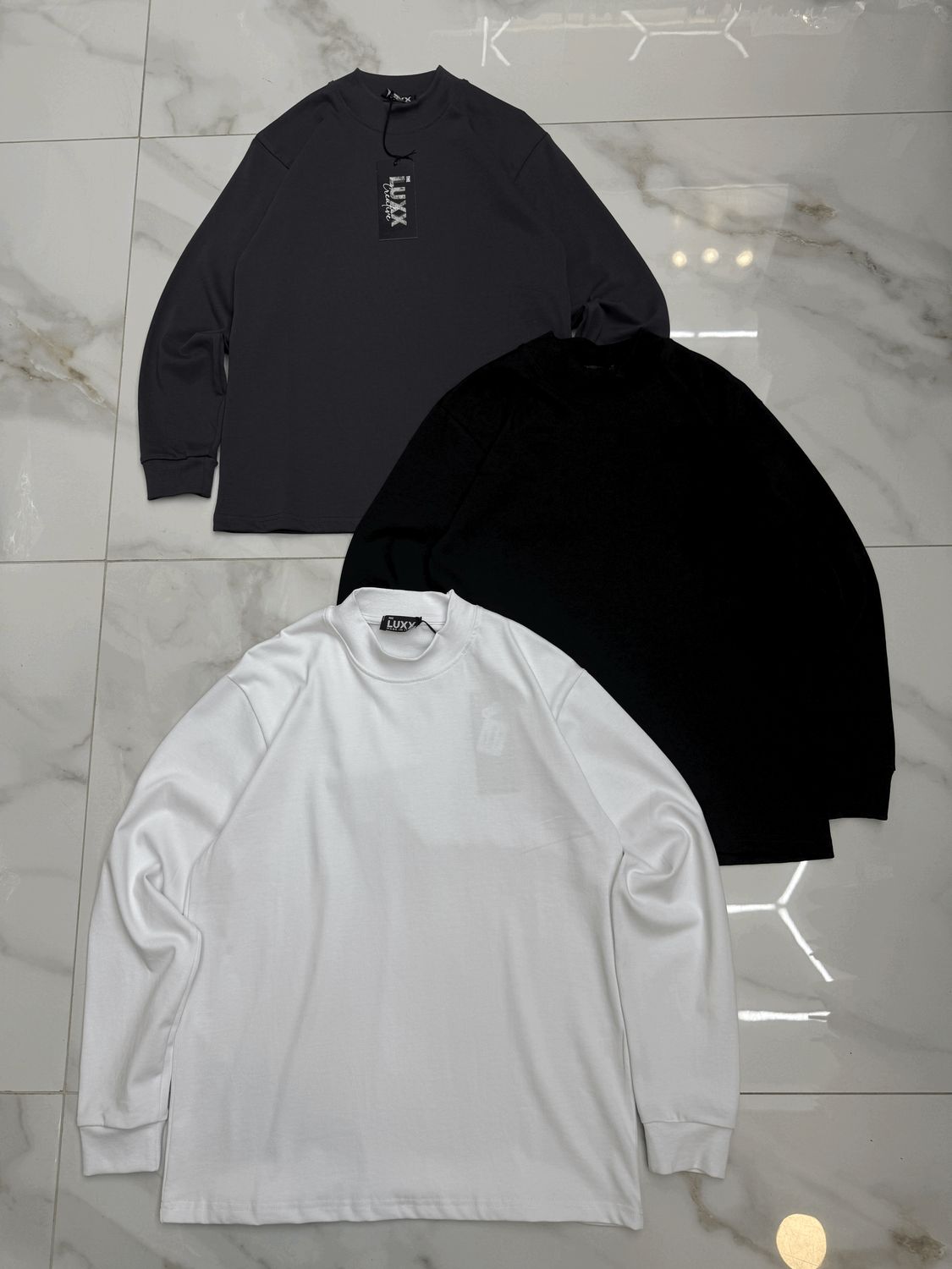 t shirt longsleeve oversize BAMBINO nera bianca grigio piombo t shirt longsleeve oversize BAMBINO nera bianca grigio piombo